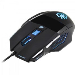 Mouse Gamer BLACK HAWK OM-703 Preto/Azul FORTREK