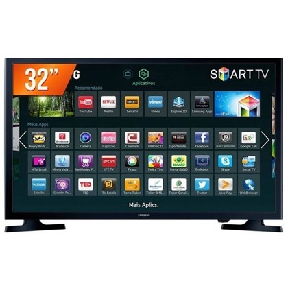 Smart TV 32'' LED HD Samsung LH32BENELGA, Business TV, HDMI/USB, Preta - LH32BENELGA/ZD