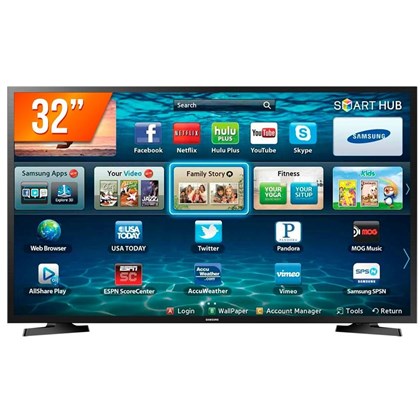 Smart TV 32'' LED HD Samsung LH32BENELGA, Business TV, HDMI/USB, Preta - LH32BENELGA/ZD
