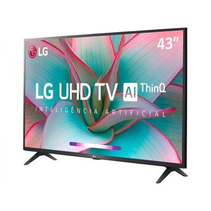 Smart TV 4K LED IPS 43” LG 43UN7300PSC Wi-Fi - Bluetooth Inteligência Artificial 3 HDMI 2 USB