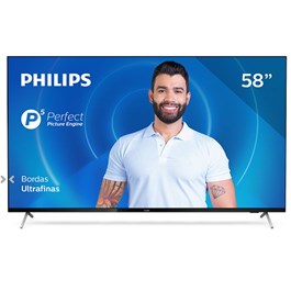 Smart TV LED 58" UHD 4K Philips 58PUG7625/78