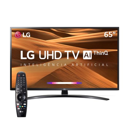 Smart TV LED 65" UHD 4K LG 65UM7470PSA ThinQ AI Inteligência Artificial