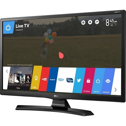 Smart TV LED LG 24" HD 24MT49S-PS Conversor Digital Wi-Fi integrado USB 2 HDMI WebOS 3.5 Screen Share